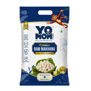 Yomomfoods Premium Roasted Makhana (Fox Nuts) | 200gm | Rich in Protein & Fiber
